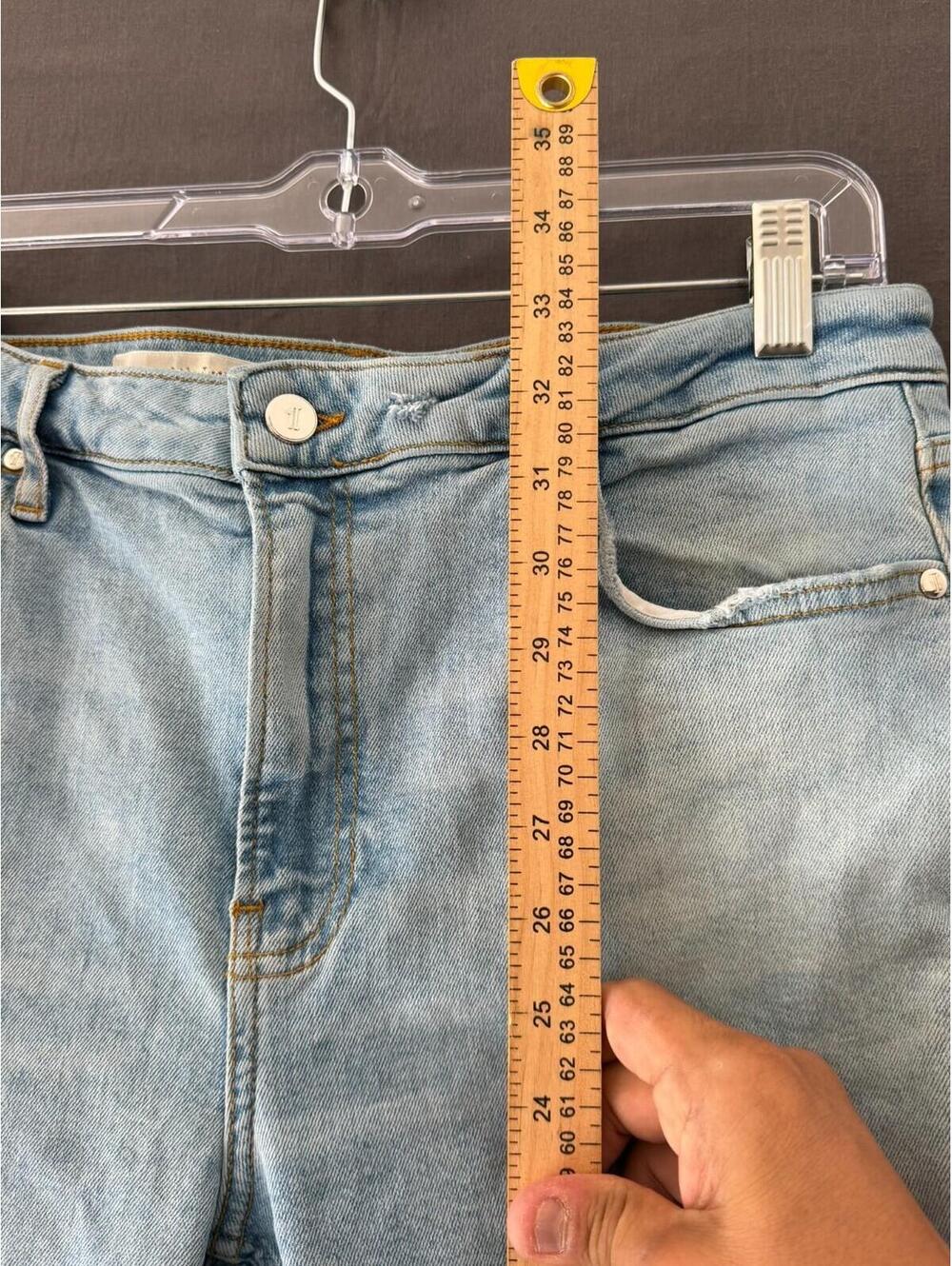 Micro and the Letterpress Women’s Jeans Size 30 Light Wash Embroidered Floral - Picture 5 of 9